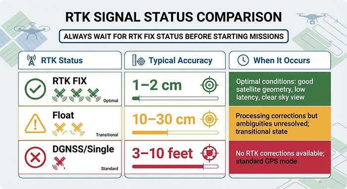 RTK Fixed vs Float vs Single: GNSS Accuracy and Field Examples RTK Fixed vs Float vs Single: GNSS Accuracy and Field Examples