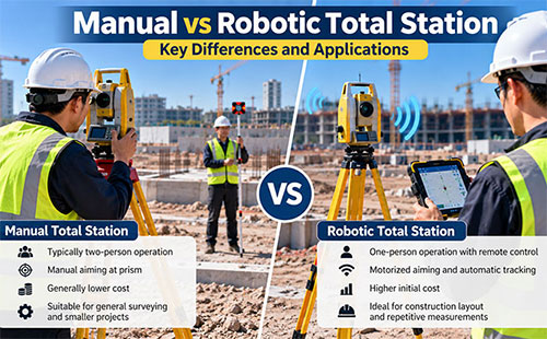 Manual vs Robotic Total Station: Key Differences and Applications
